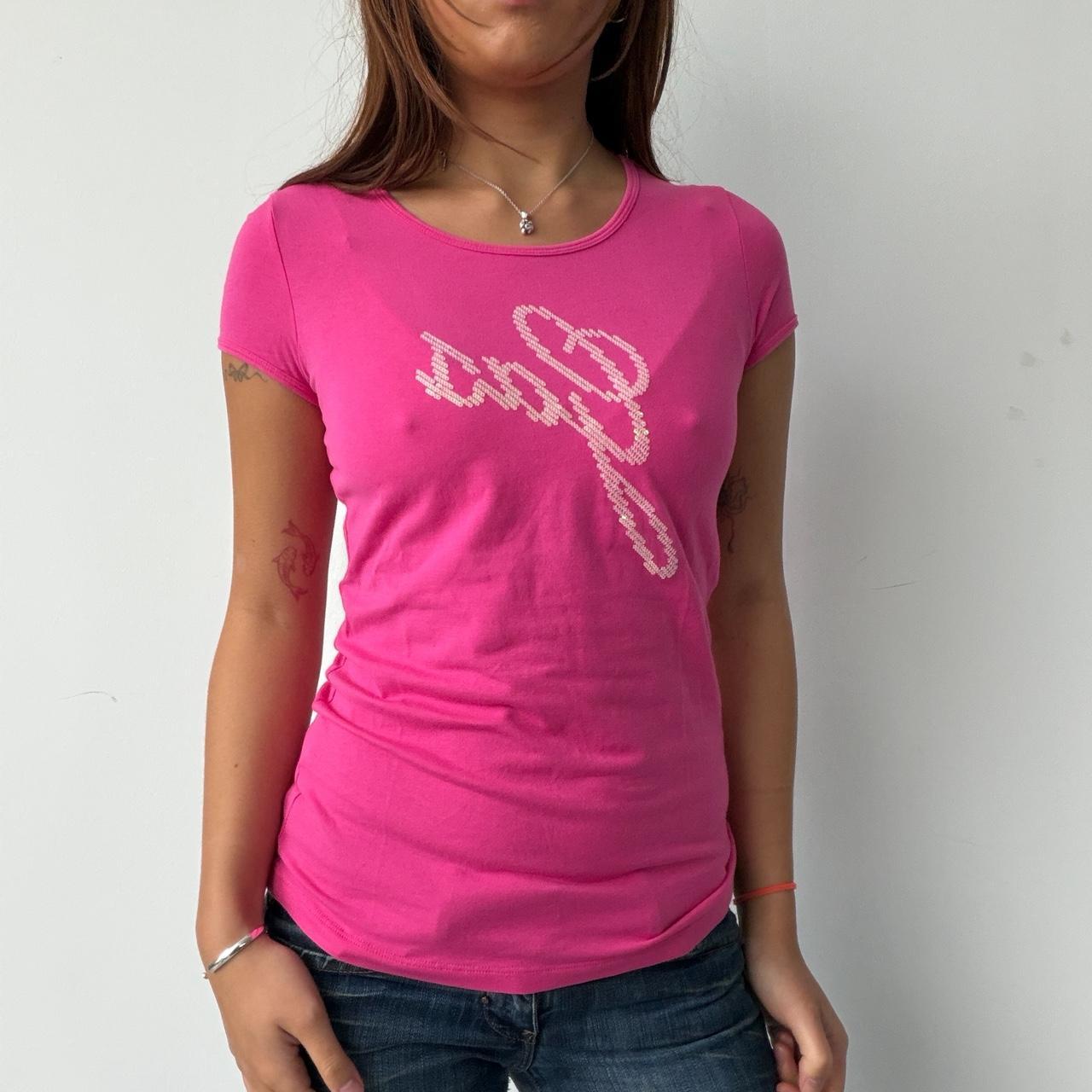 Vintage Hot Pink Baby Tee