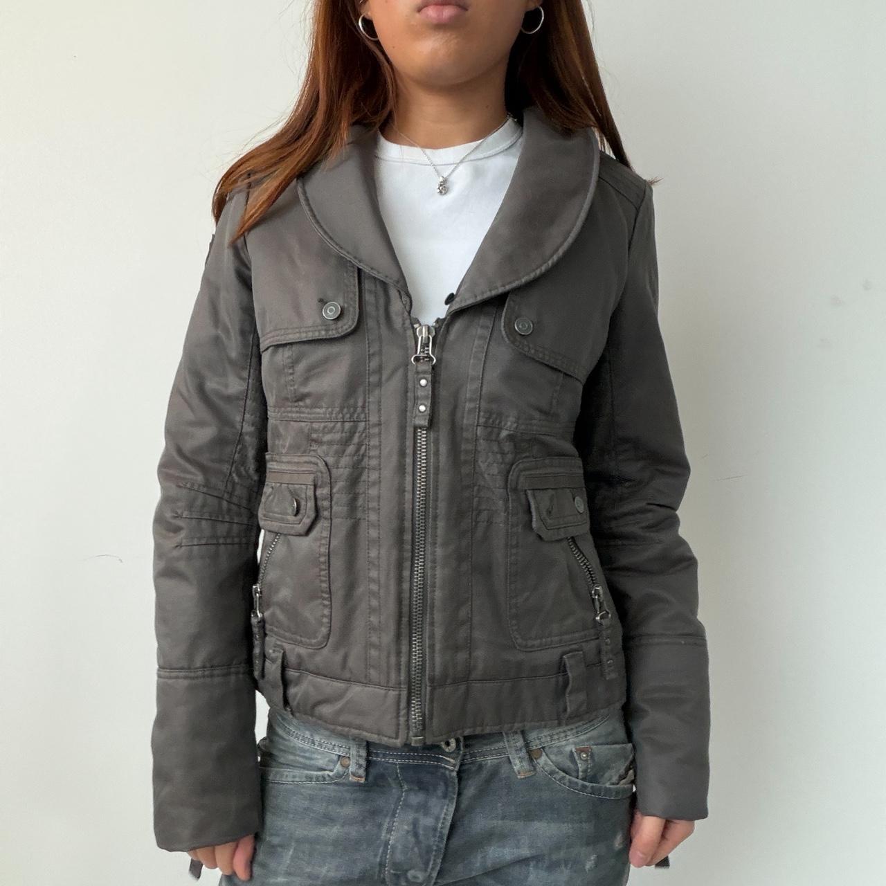 Vintage Grey Structured Jacket