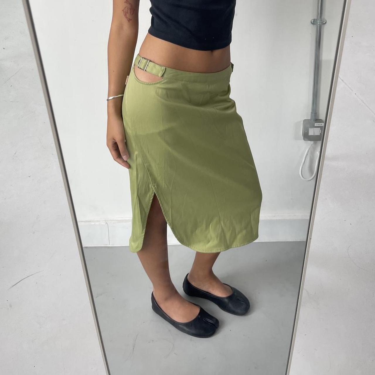 Vintage Green midi skirt