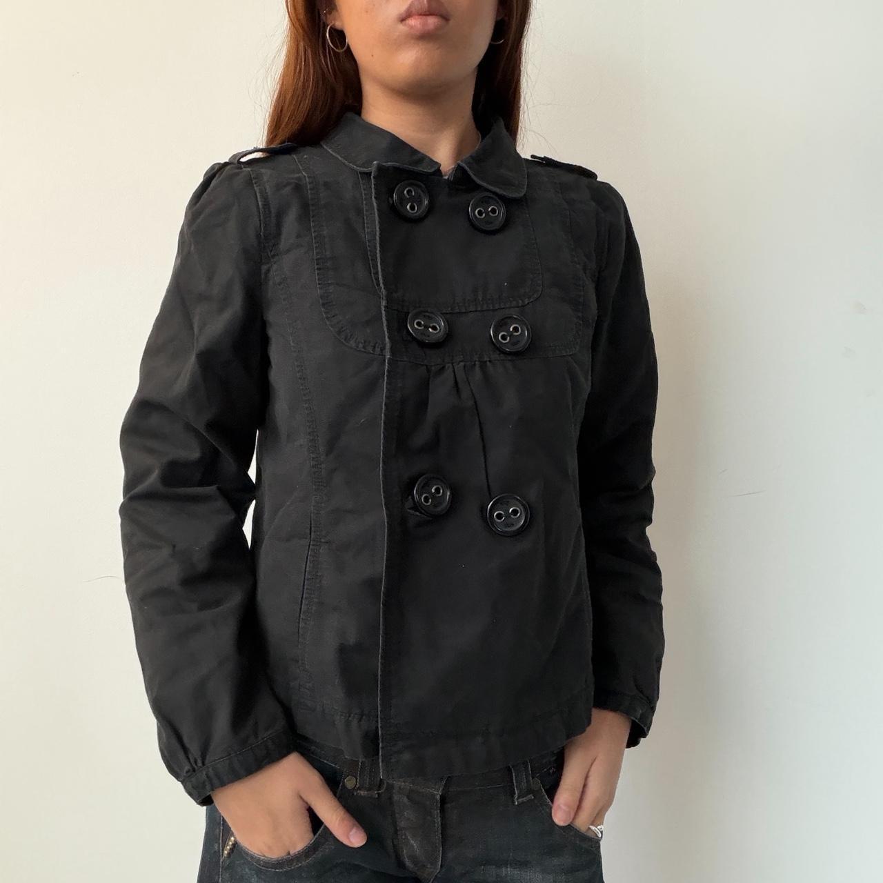 Vintage Black Peacoat