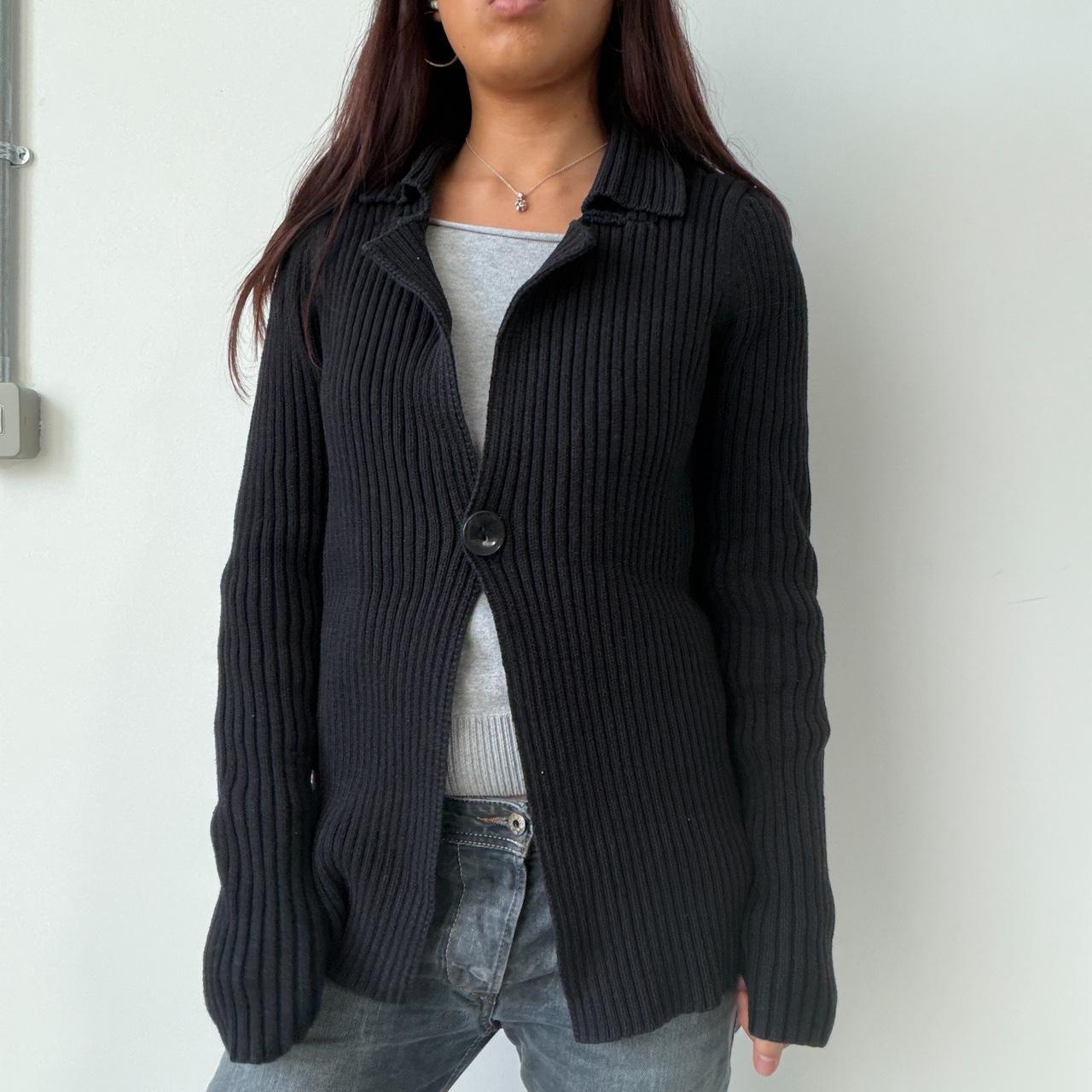 Vintage Black Button Cardigan