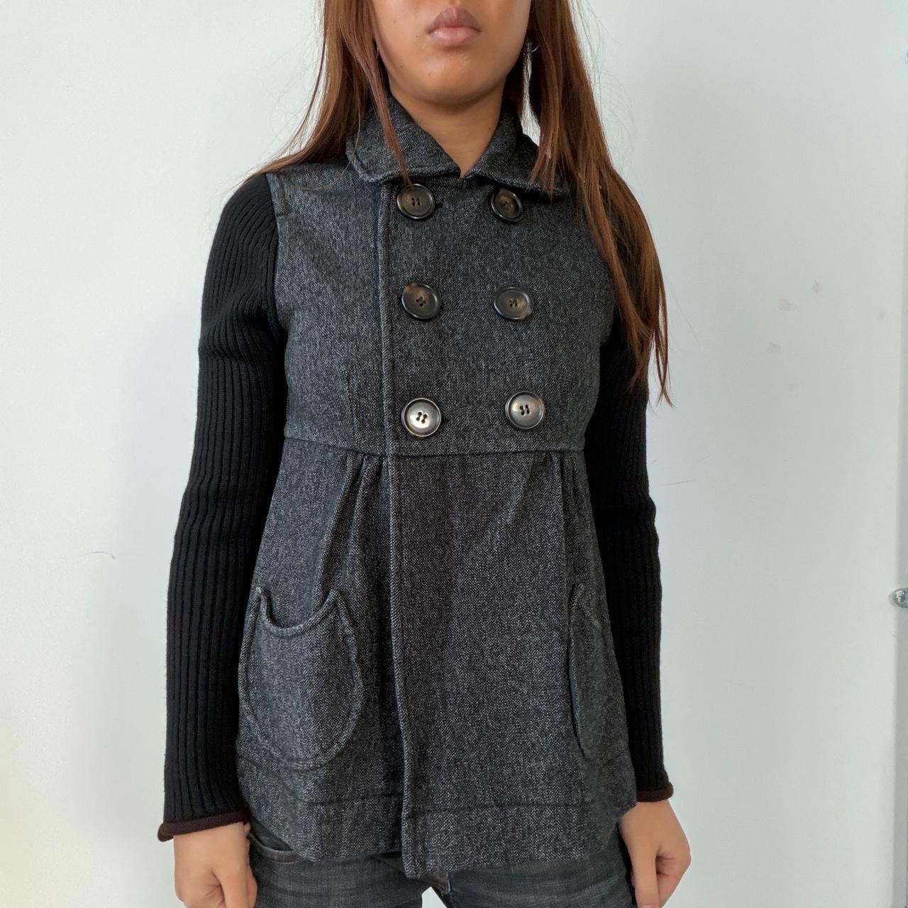 Vintage Grey Cop Copine Pea Coat