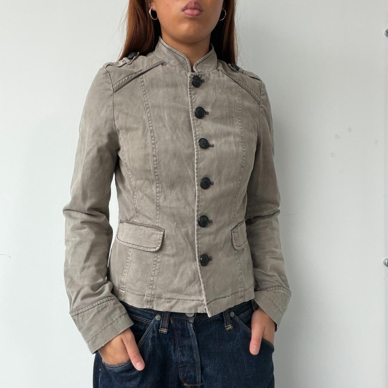 Vintage Beige Button Up