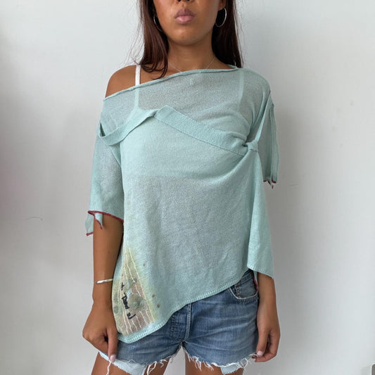 Vintage Blue Cop Copine Top