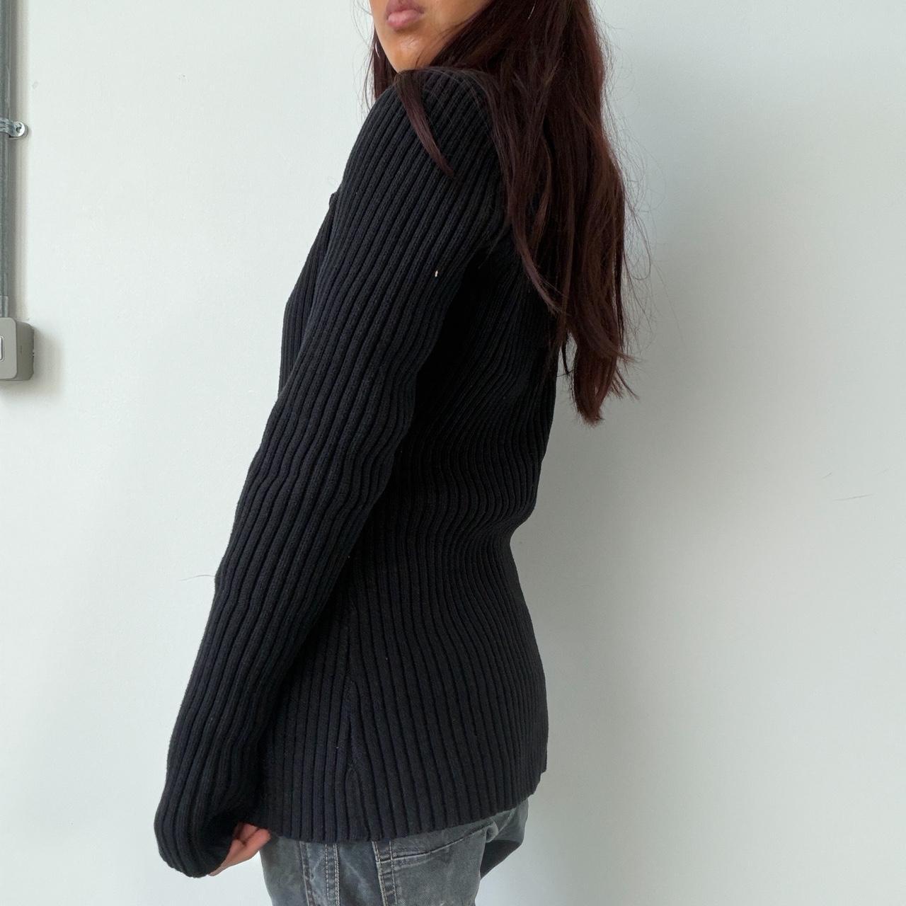 Vintage Black Button Cardigan