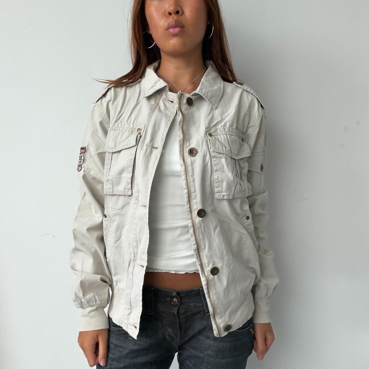 Vintage White Utility Jacket