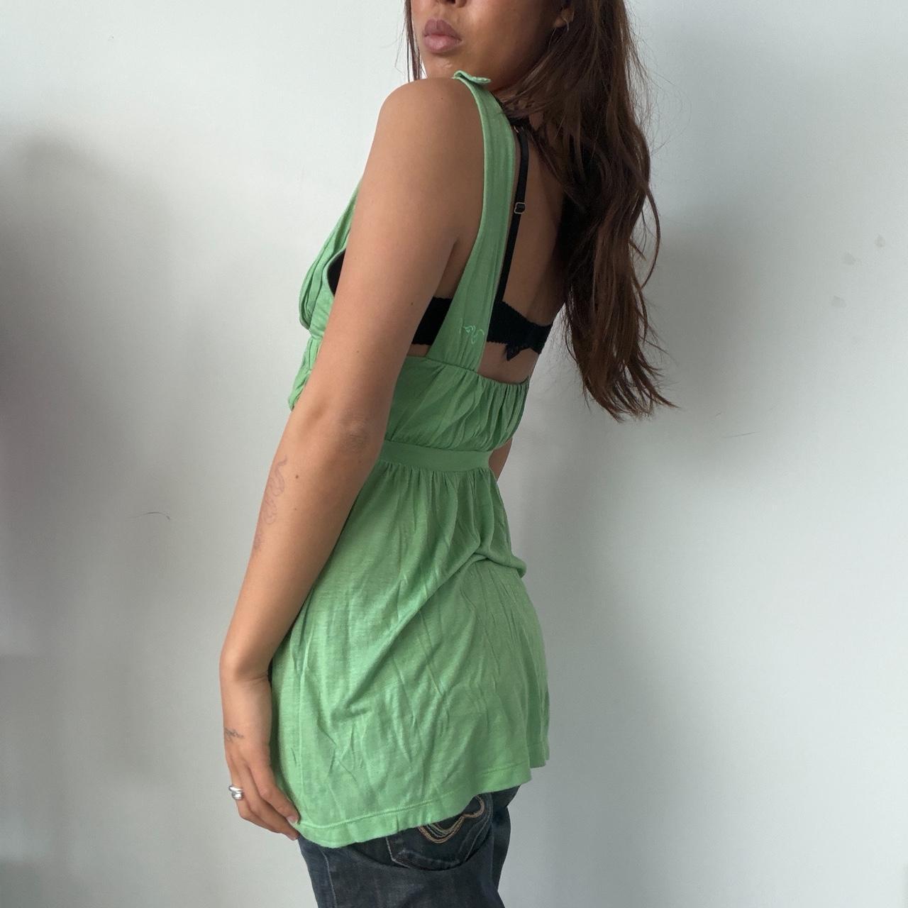 Vintage Green Flowy Top