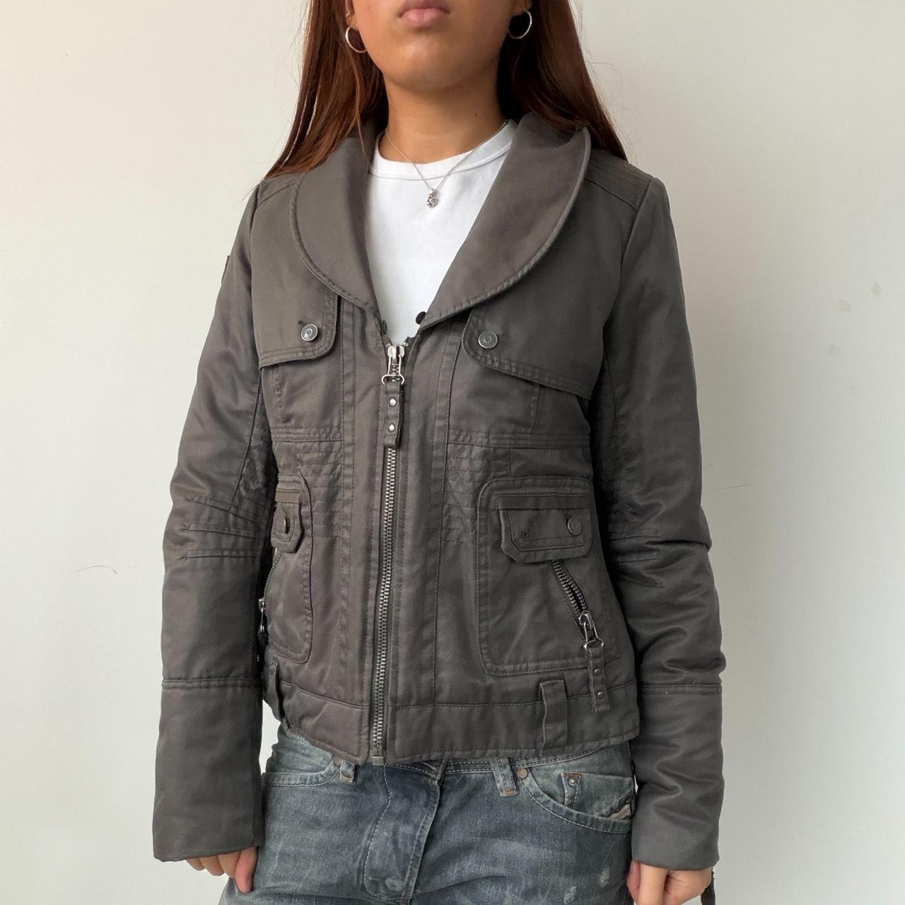 Vintage Grey Structured Jacket