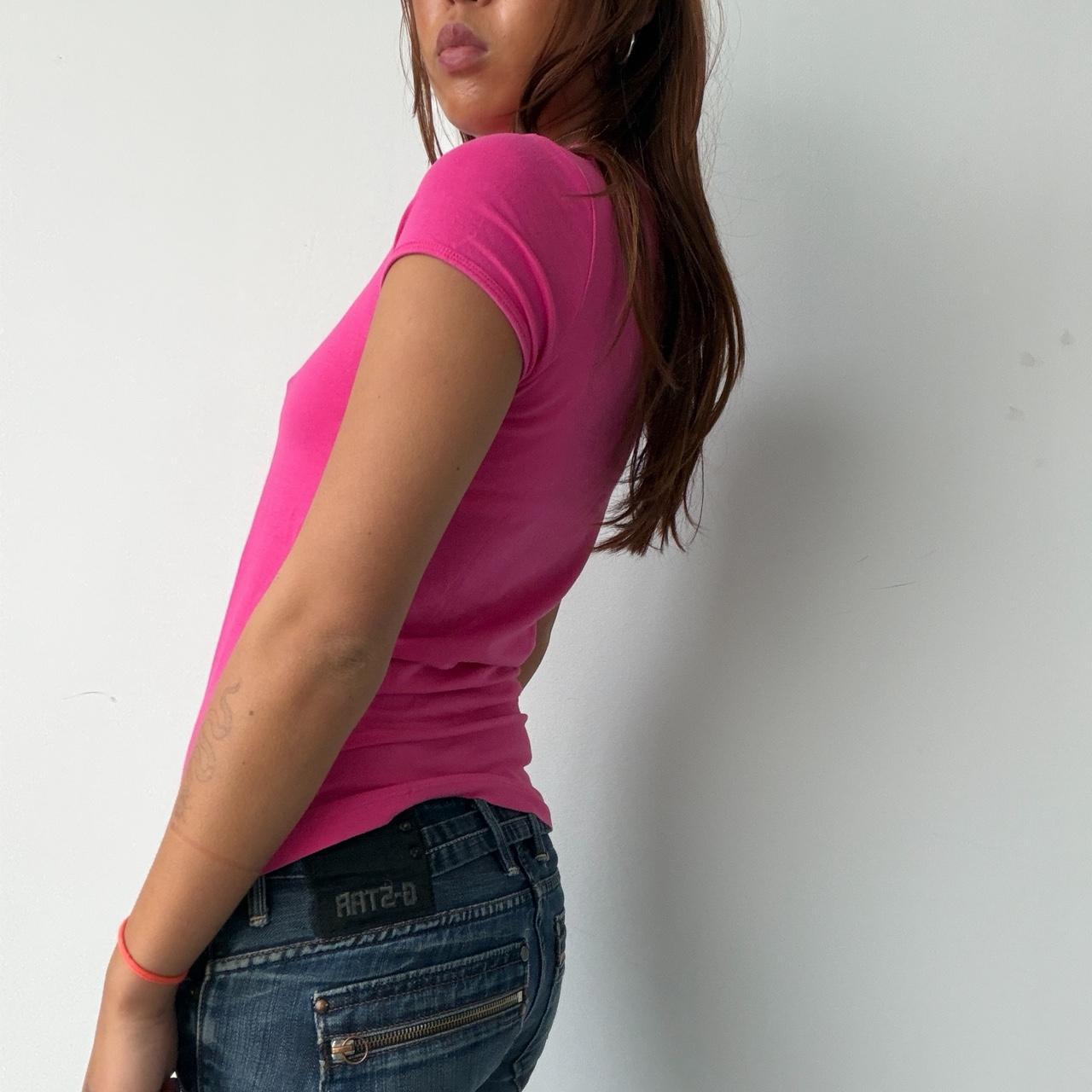 Vintage Hot Pink Baby Tee