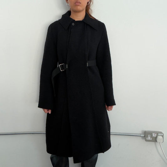 Vintage Black Cop Copine Wool Coat