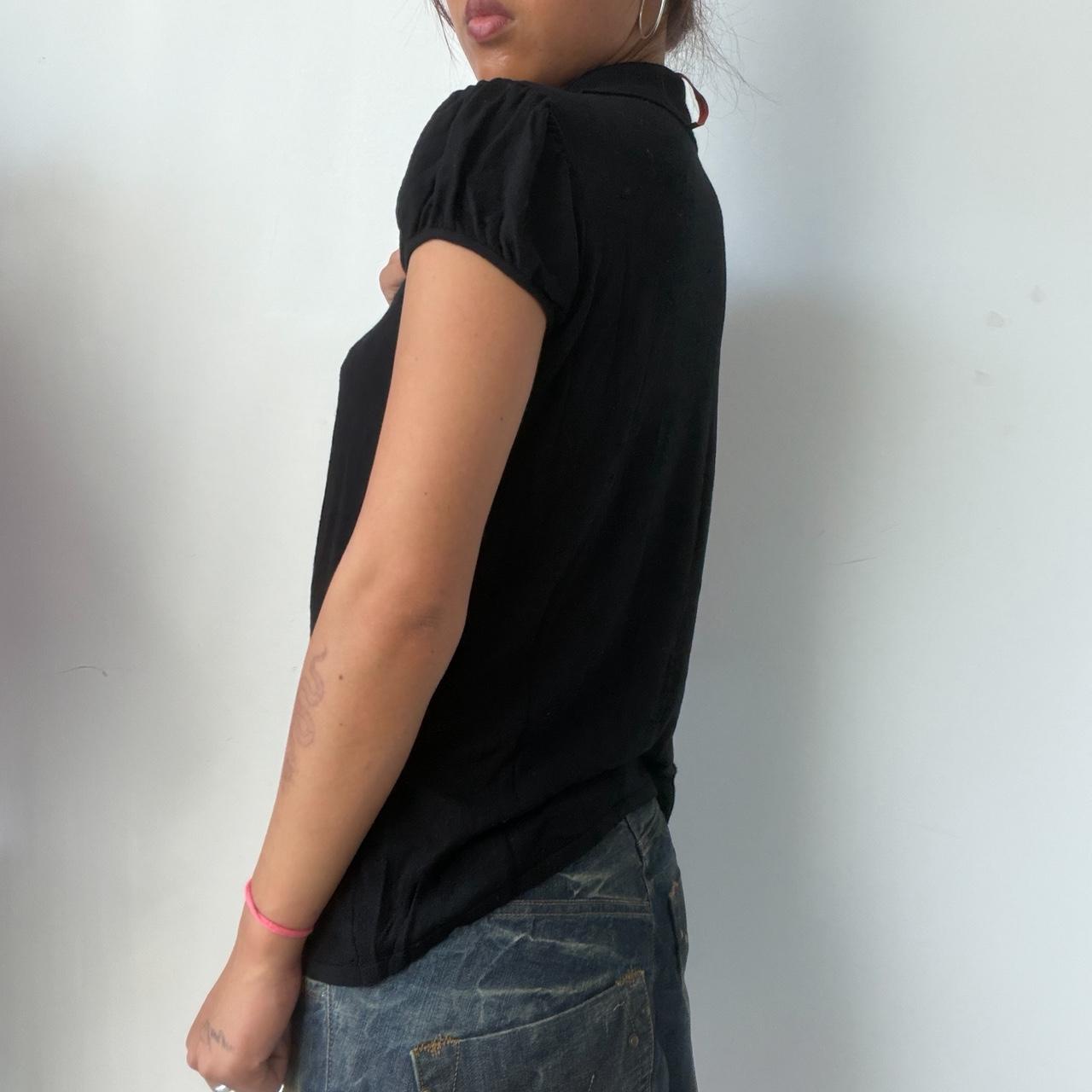 Vintage Black Cop Copine Polo Top
