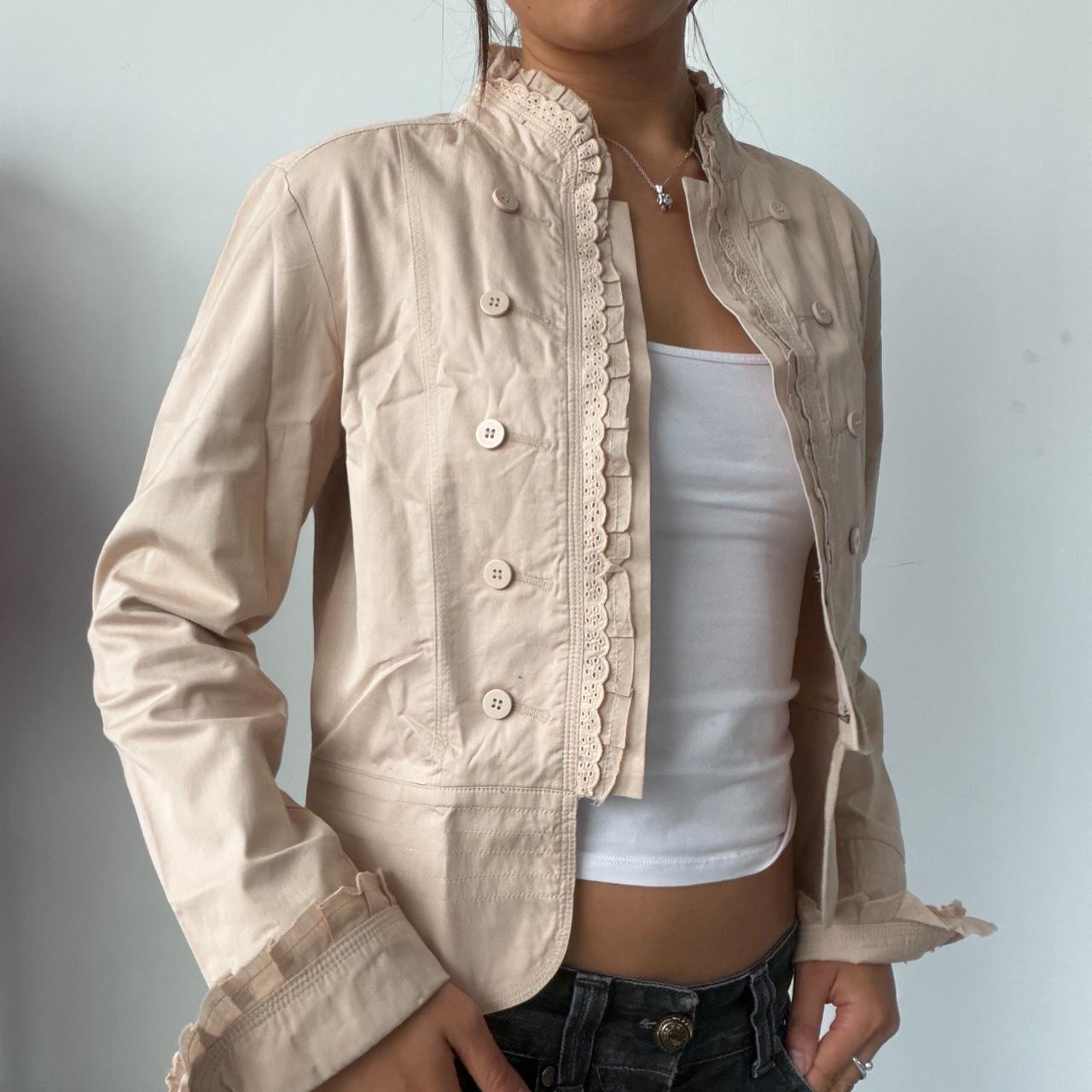 Vintage Beige Military Jacket