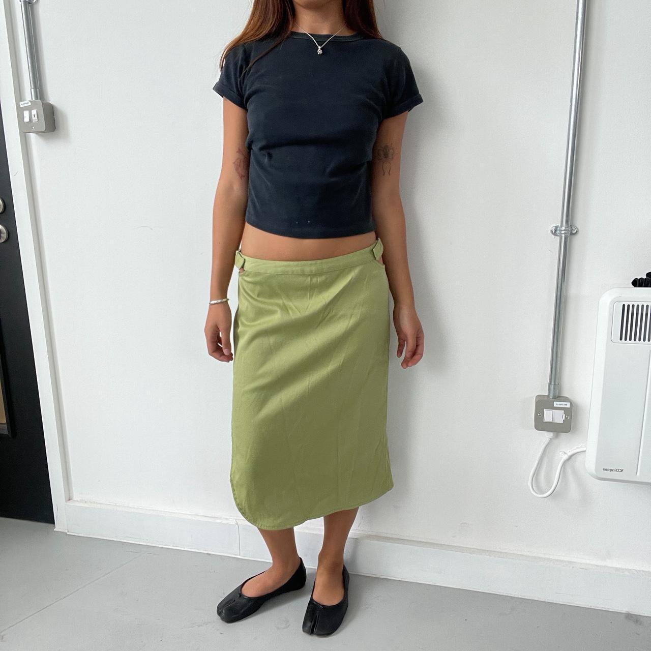 Vintage Green midi skirt