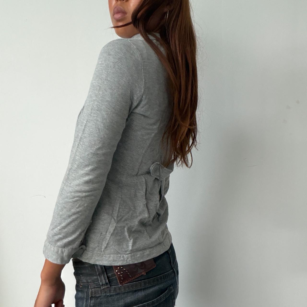 Vintage Grey Double Breasted Jumper