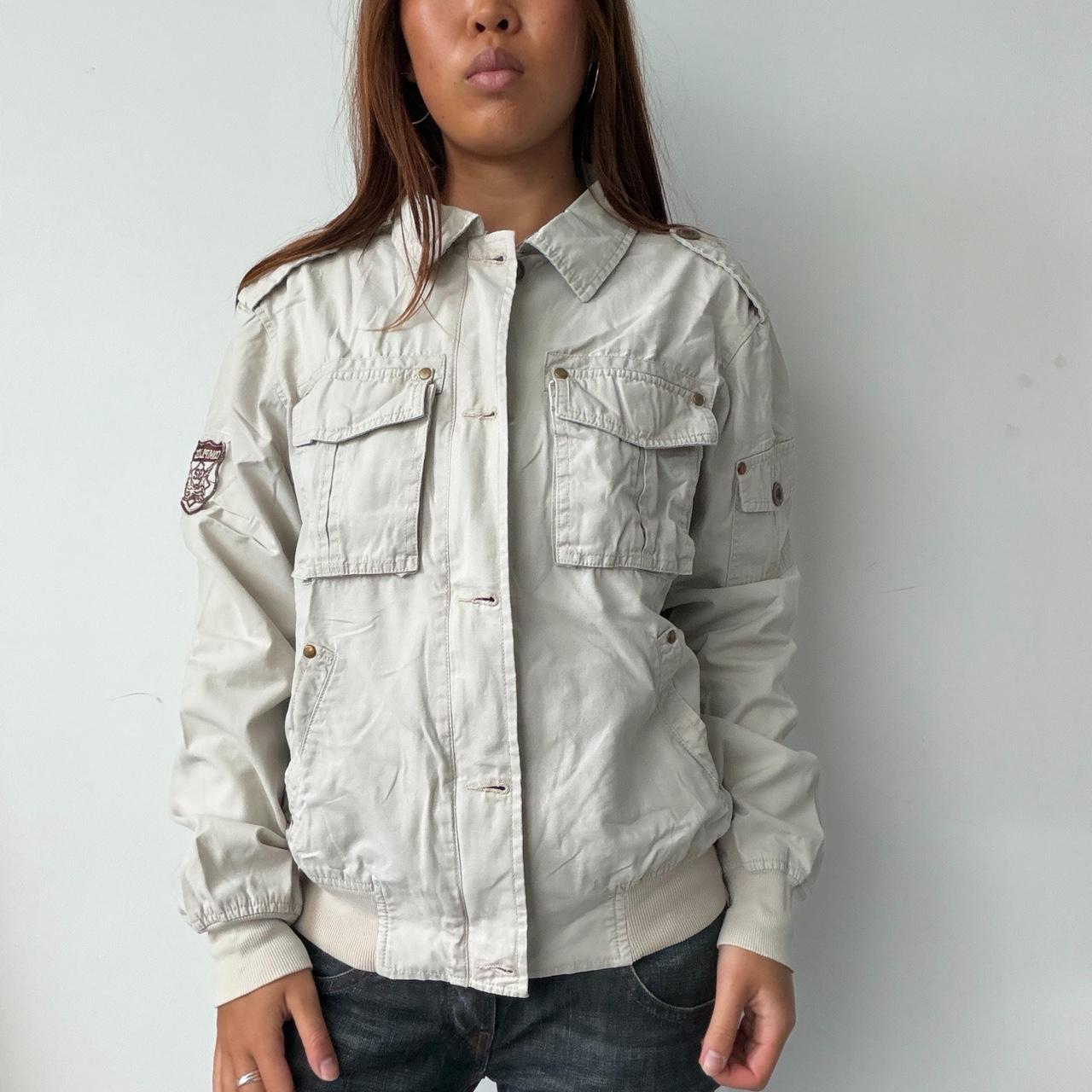 Vintage White Utility Jacket