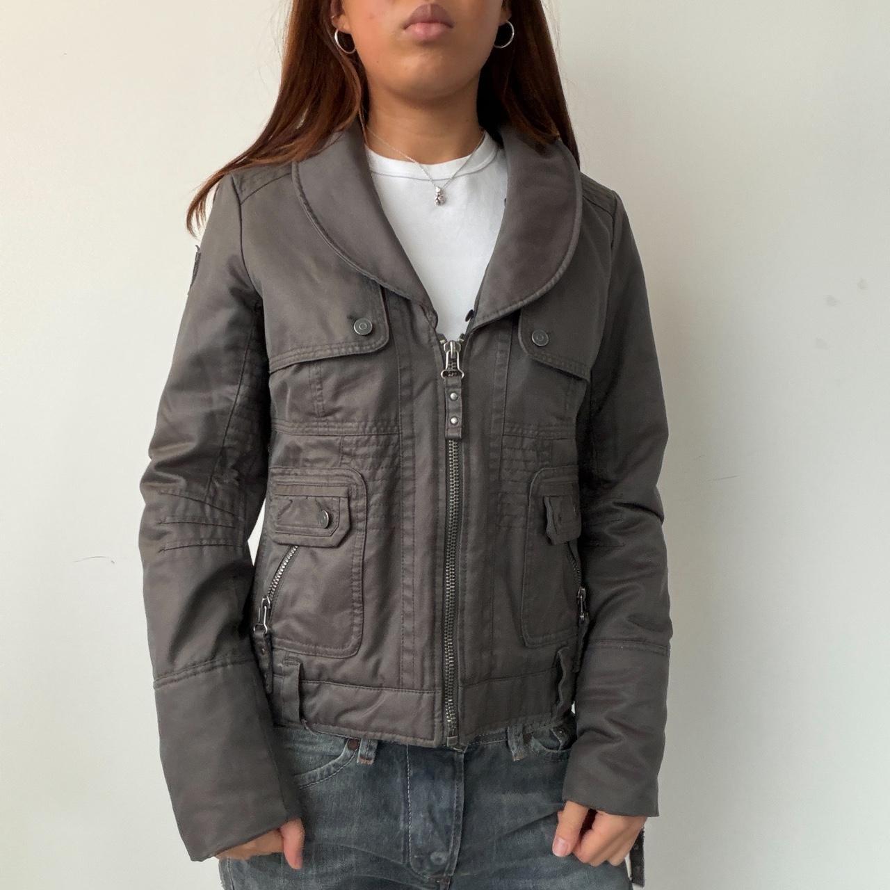 Vintage Grey Structured Jacket