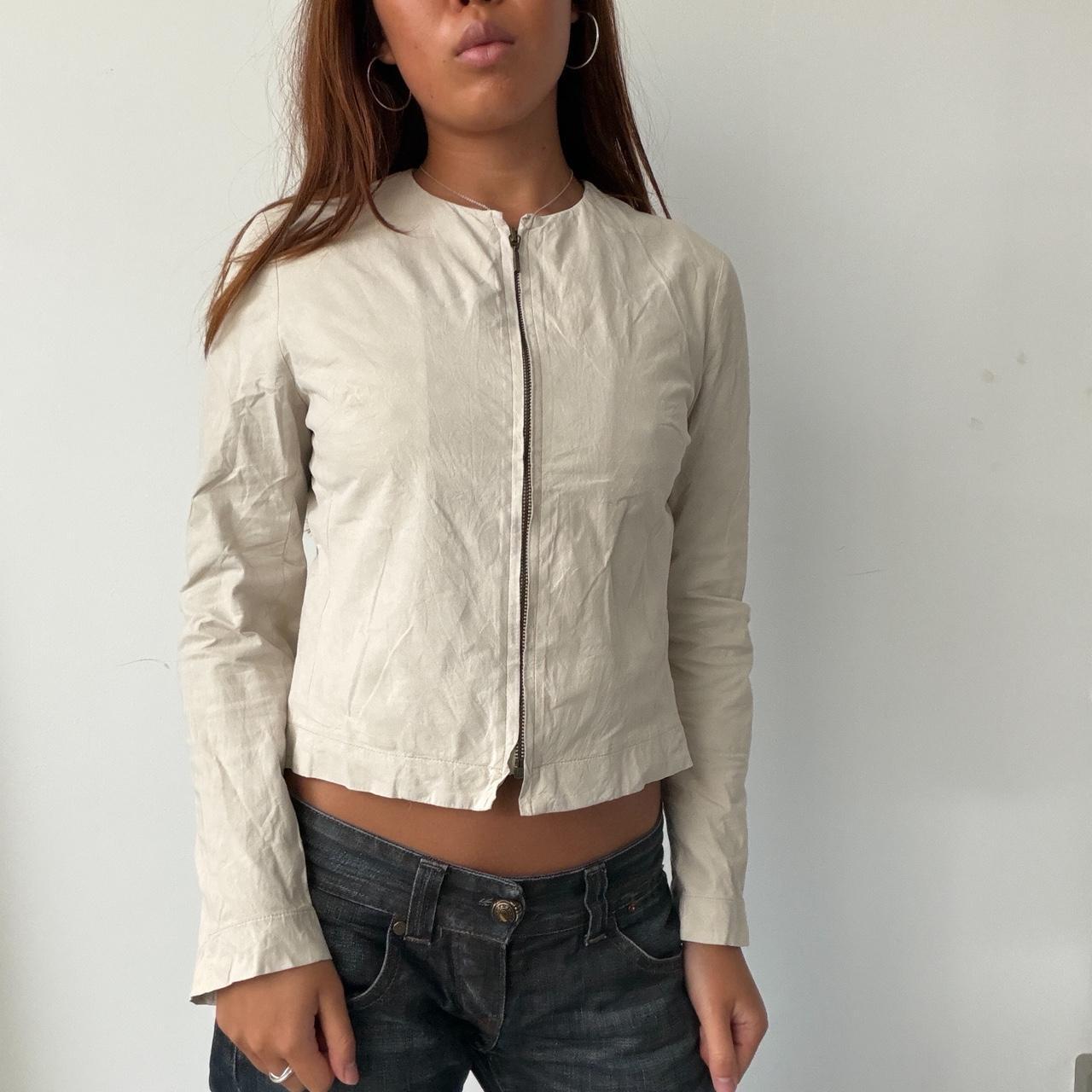 Vintage Beige Suede Jacket