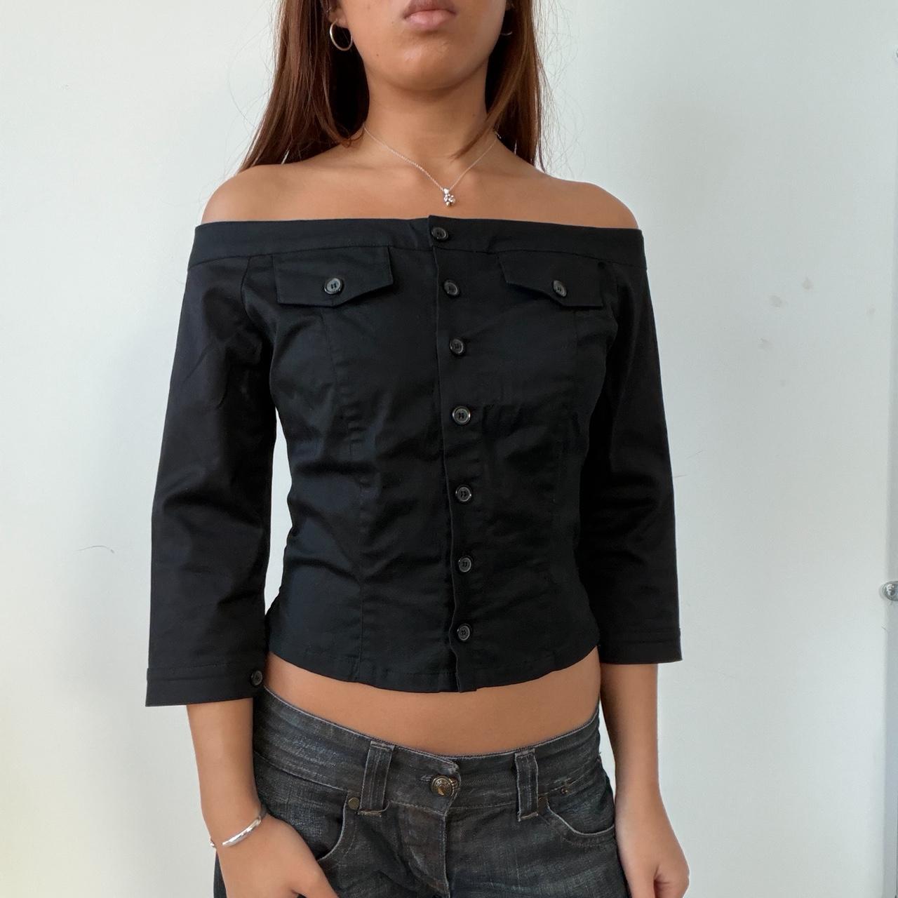 Vintage Black Button Up Coat