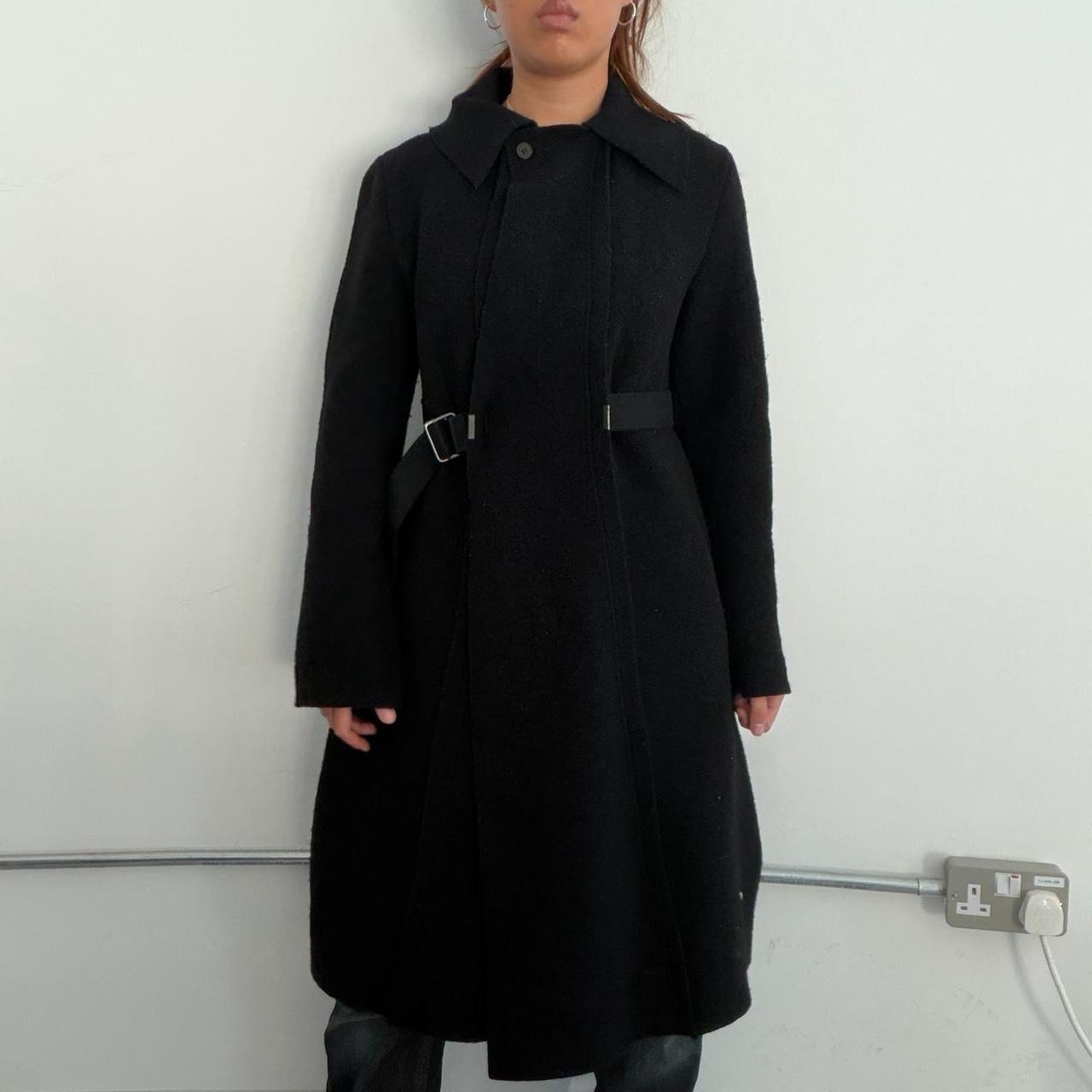 Vintage Black Cop Copine Wool Coat