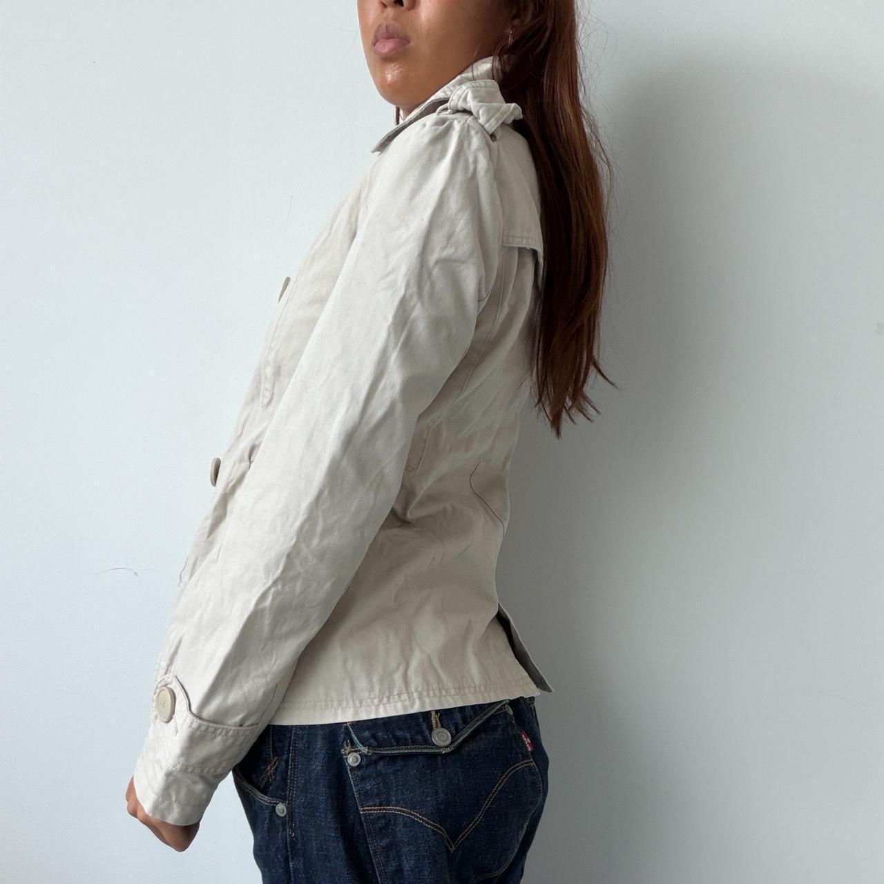 Vintage Beige Double Breasted Jacket