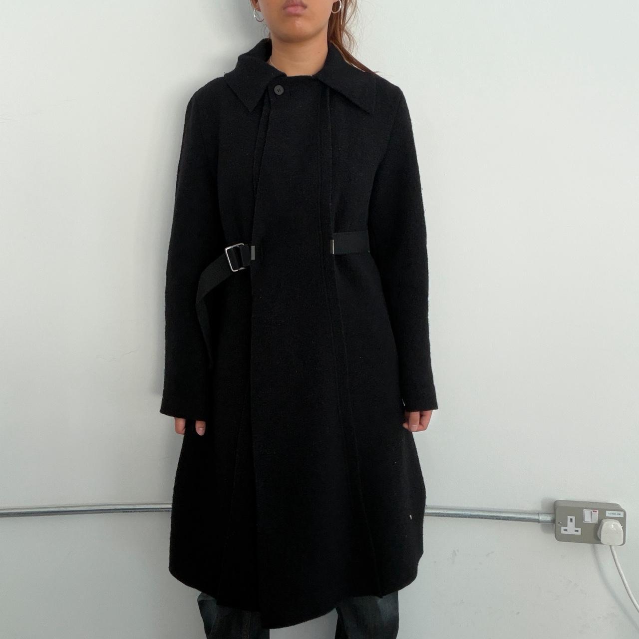 Vintage Black Cop Copine Wool Coat
