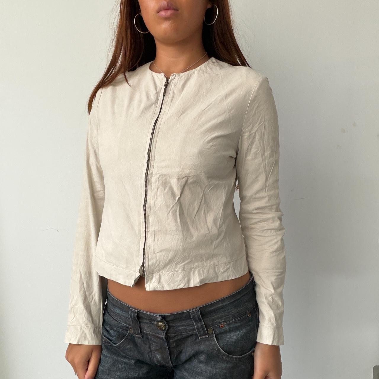Vintage Beige Suede Jacket