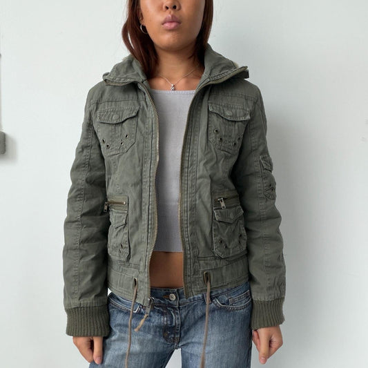 Vintage Khaki Utility Jacket
