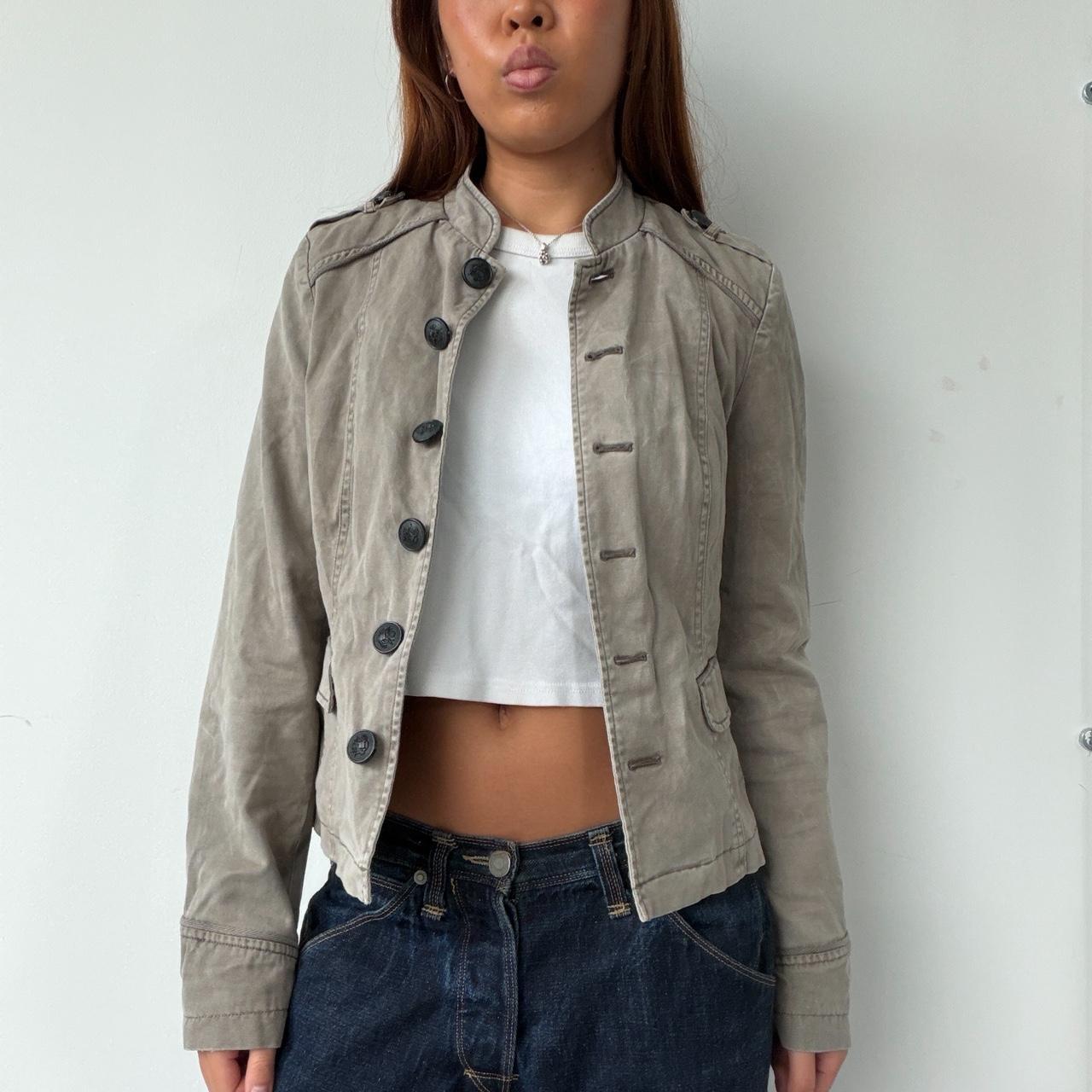 Vintage Beige Button Up