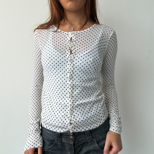Vintage Polka Dot Cardigan
