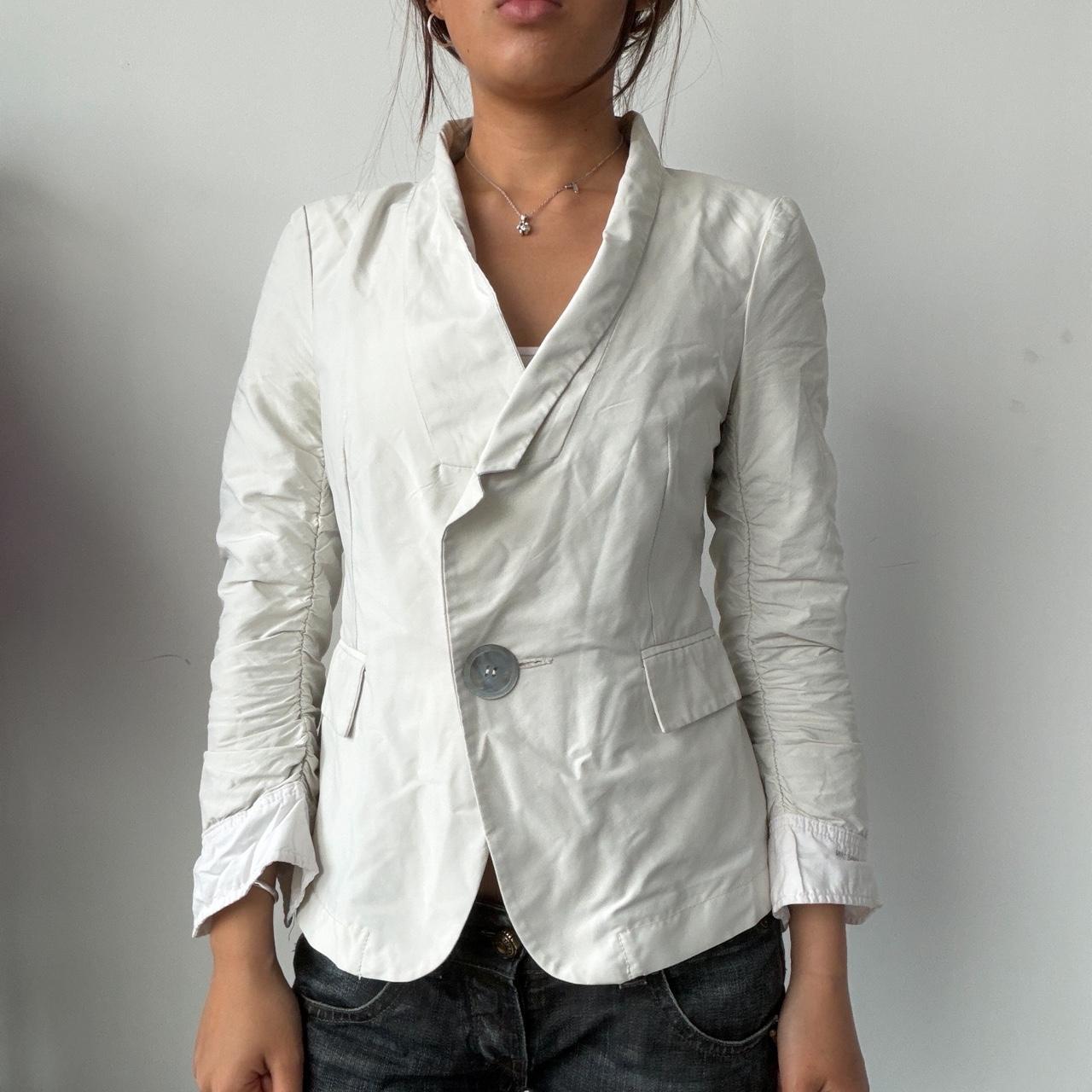 Vintage White Cop Copine Blazer