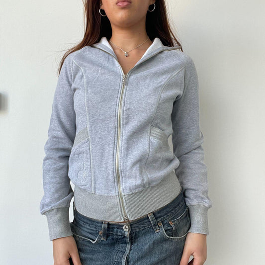 Grey Structured Track Jumper