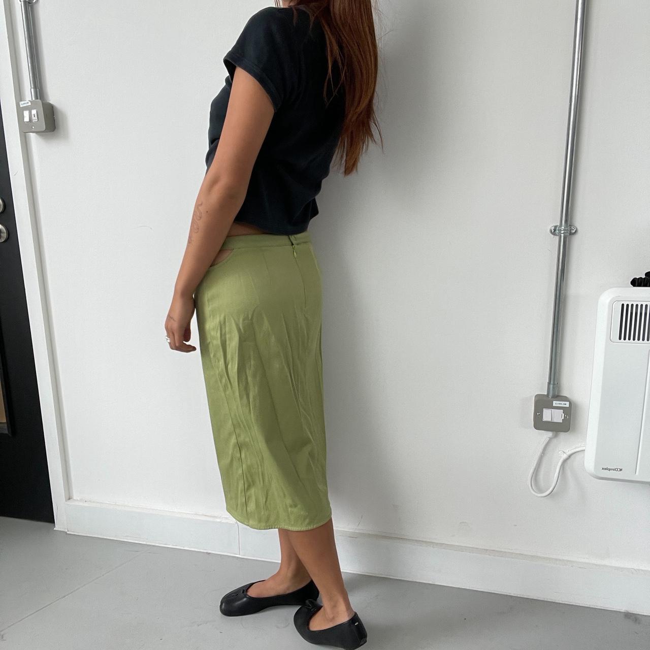 Vintage Green midi skirt