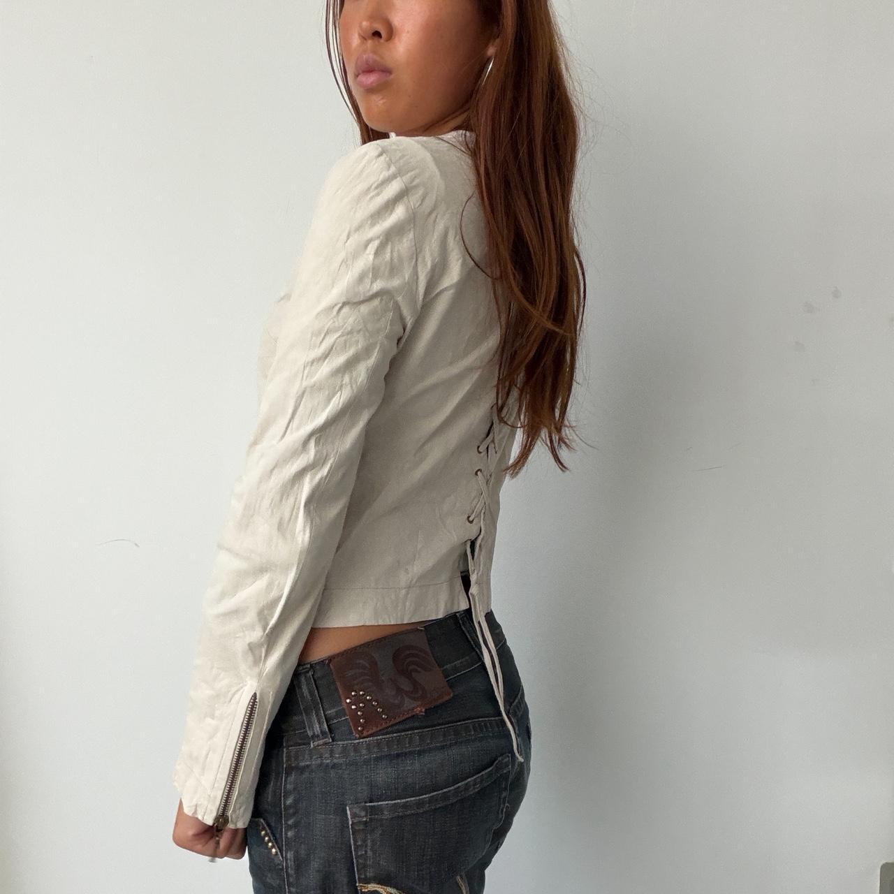 Vintage Beige Suede Jacket