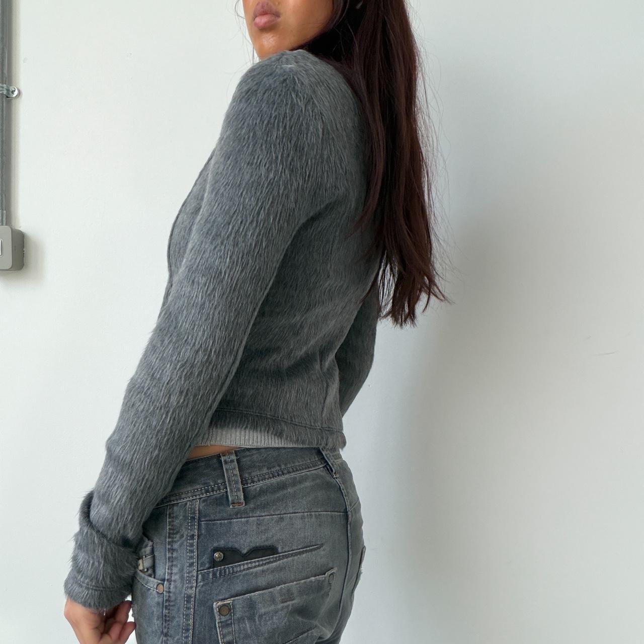Vintage Grey Pony Hair Jacket
