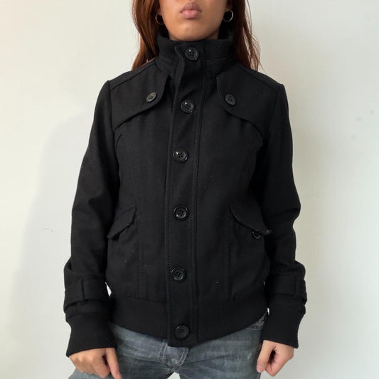 Vintage Black Wool Jacket