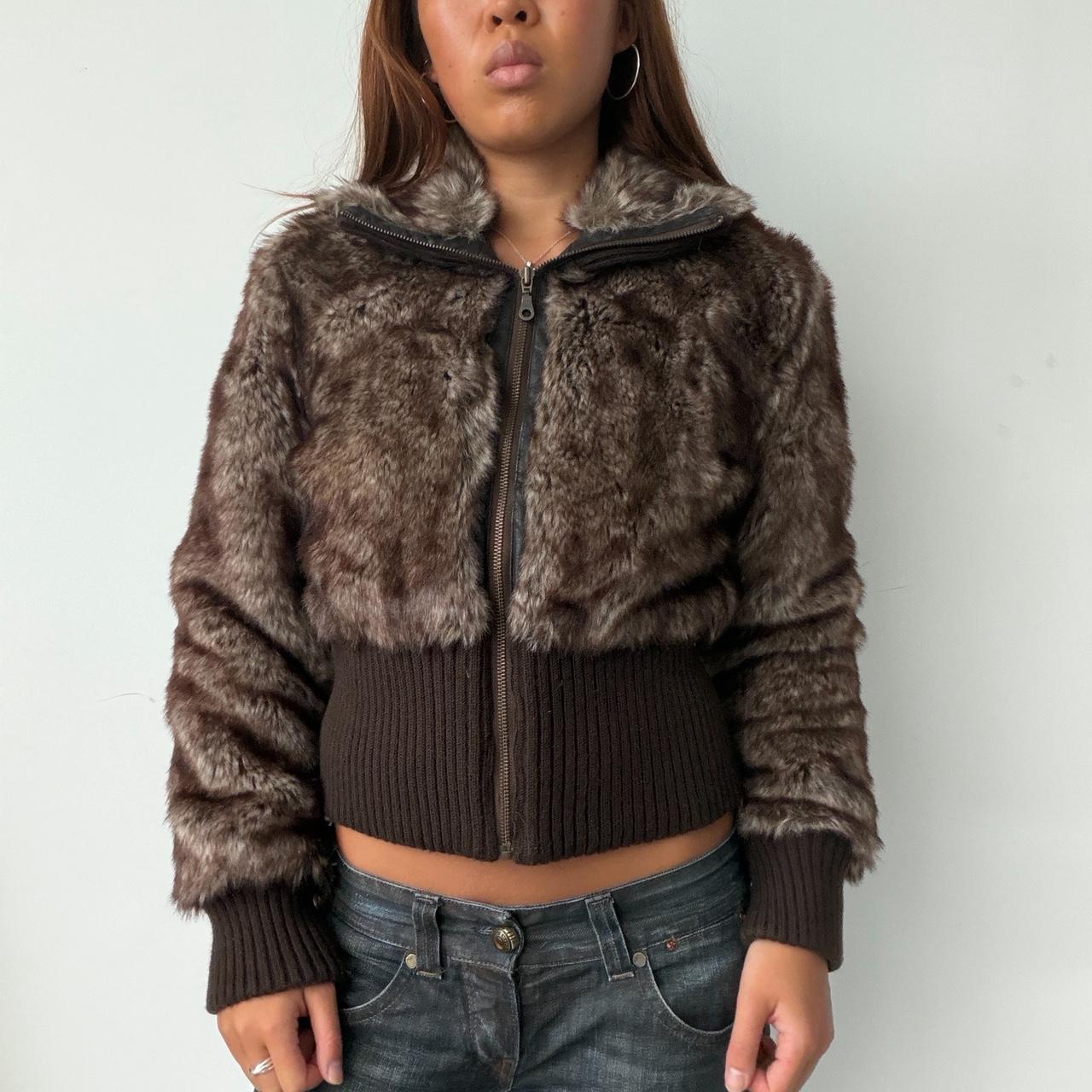 Vintage Brown Fur Jacket