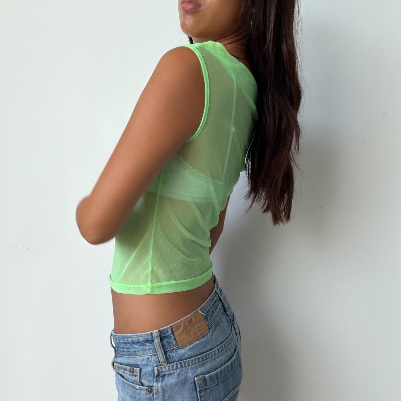 Vintage Neon Sheer Top