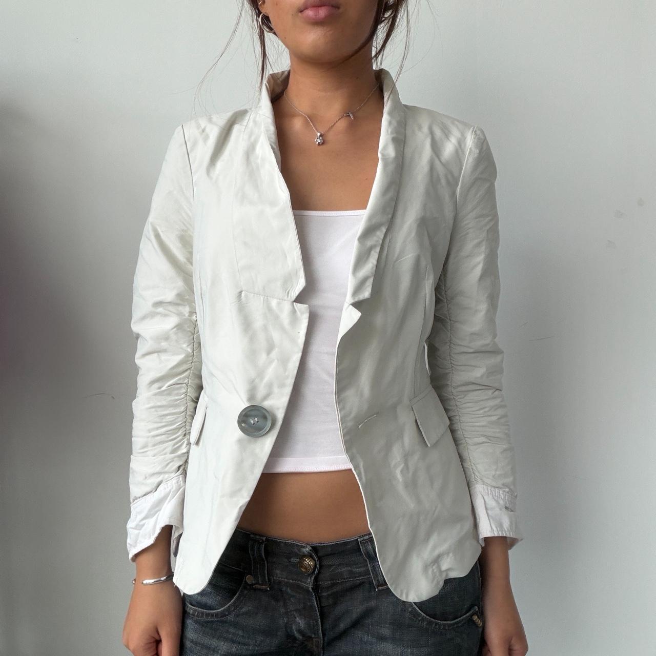 Vintage White Cop Copine Blazer