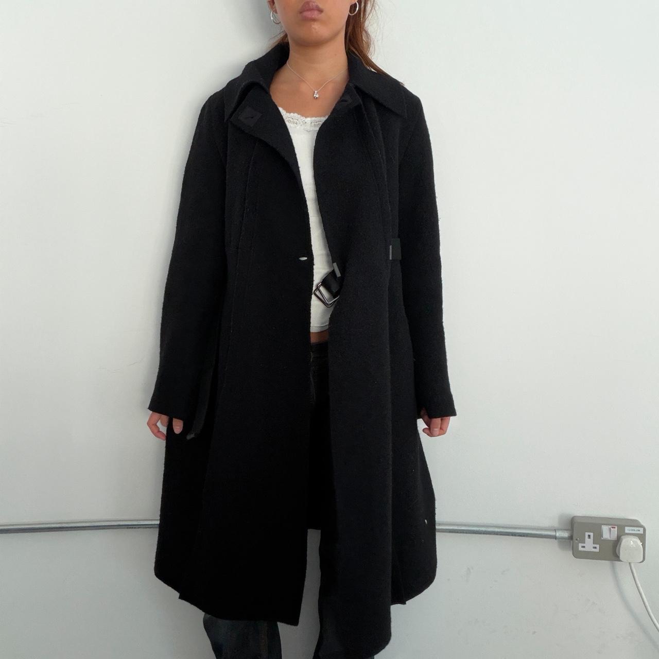 Vintage Black Cop Copine Wool Coat