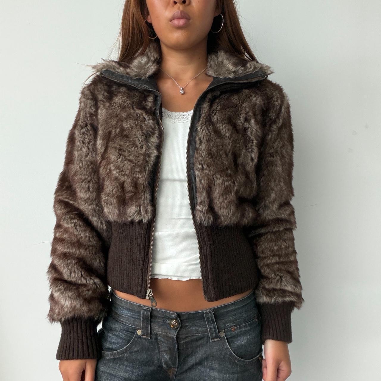 Vintage Brown Fur Jacket