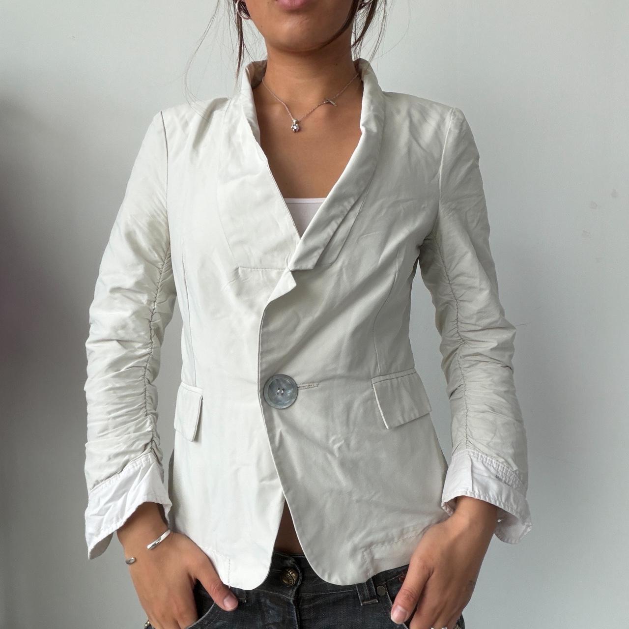 Vintage White Cop Copine Blazer