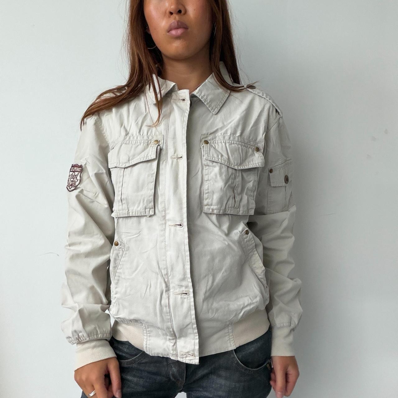 Vintage White Utility Jacket
