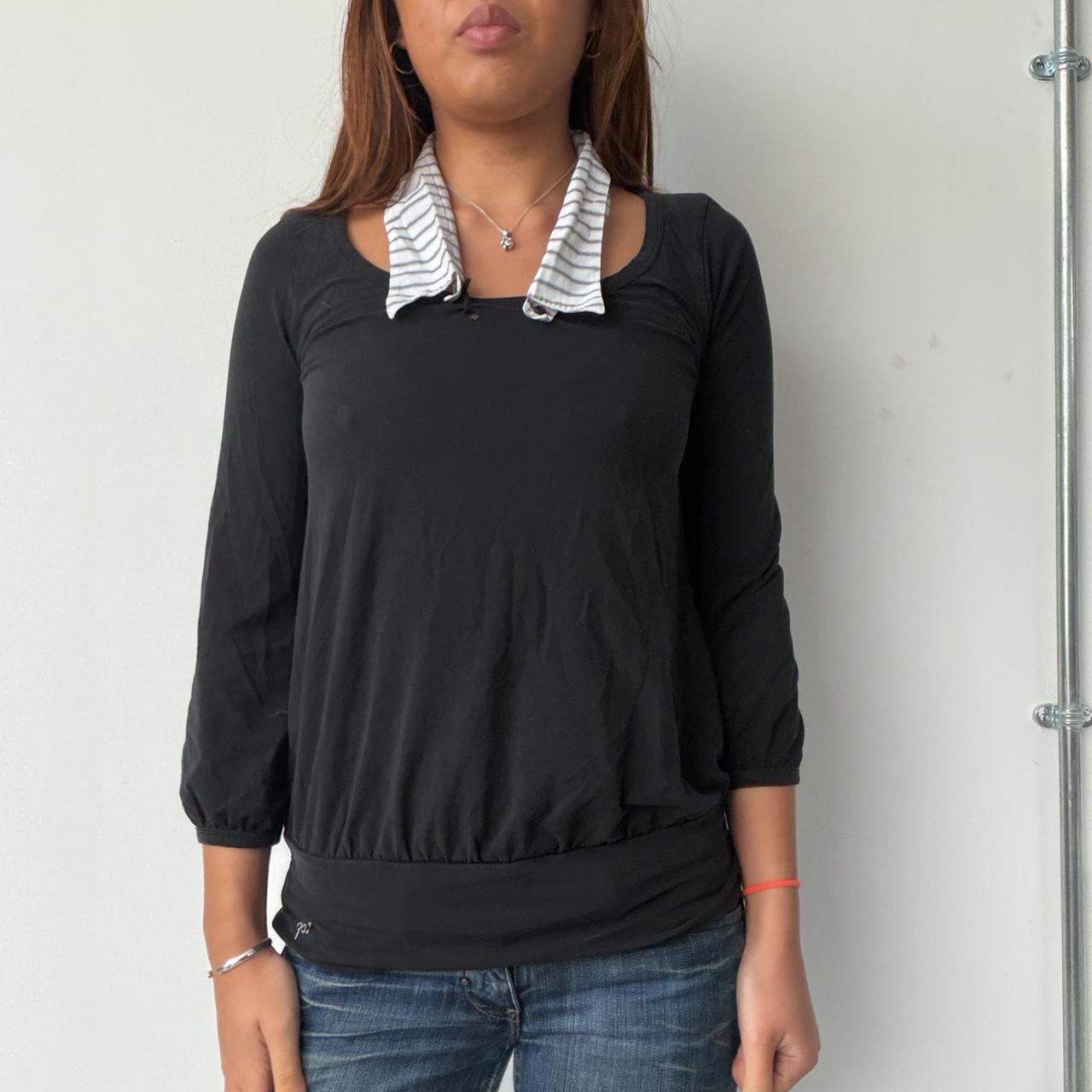 Vintage Cop Copine Collar Top