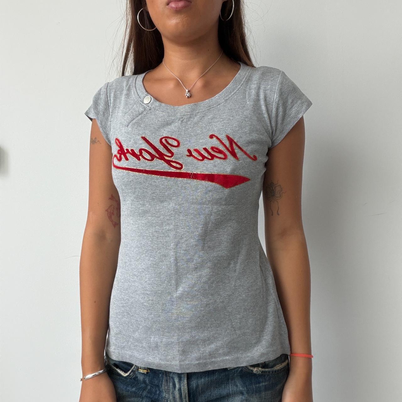 Vintage Grey Graphic Baby Tee