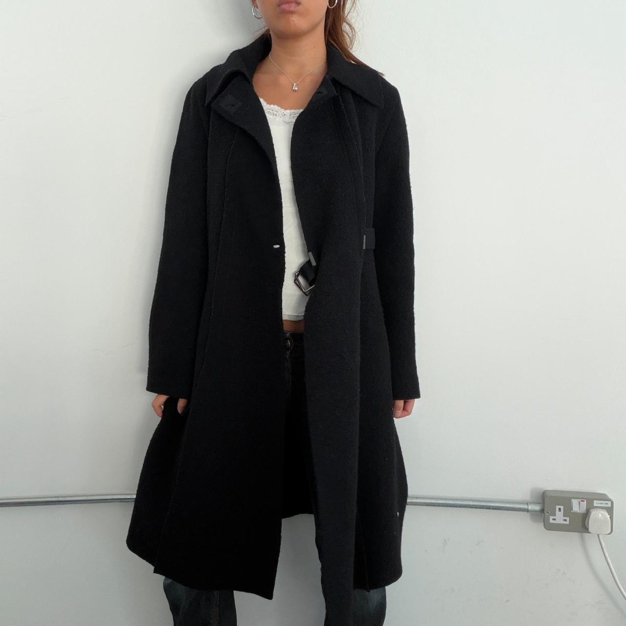 Vintage Black Cop Copine Wool Coat