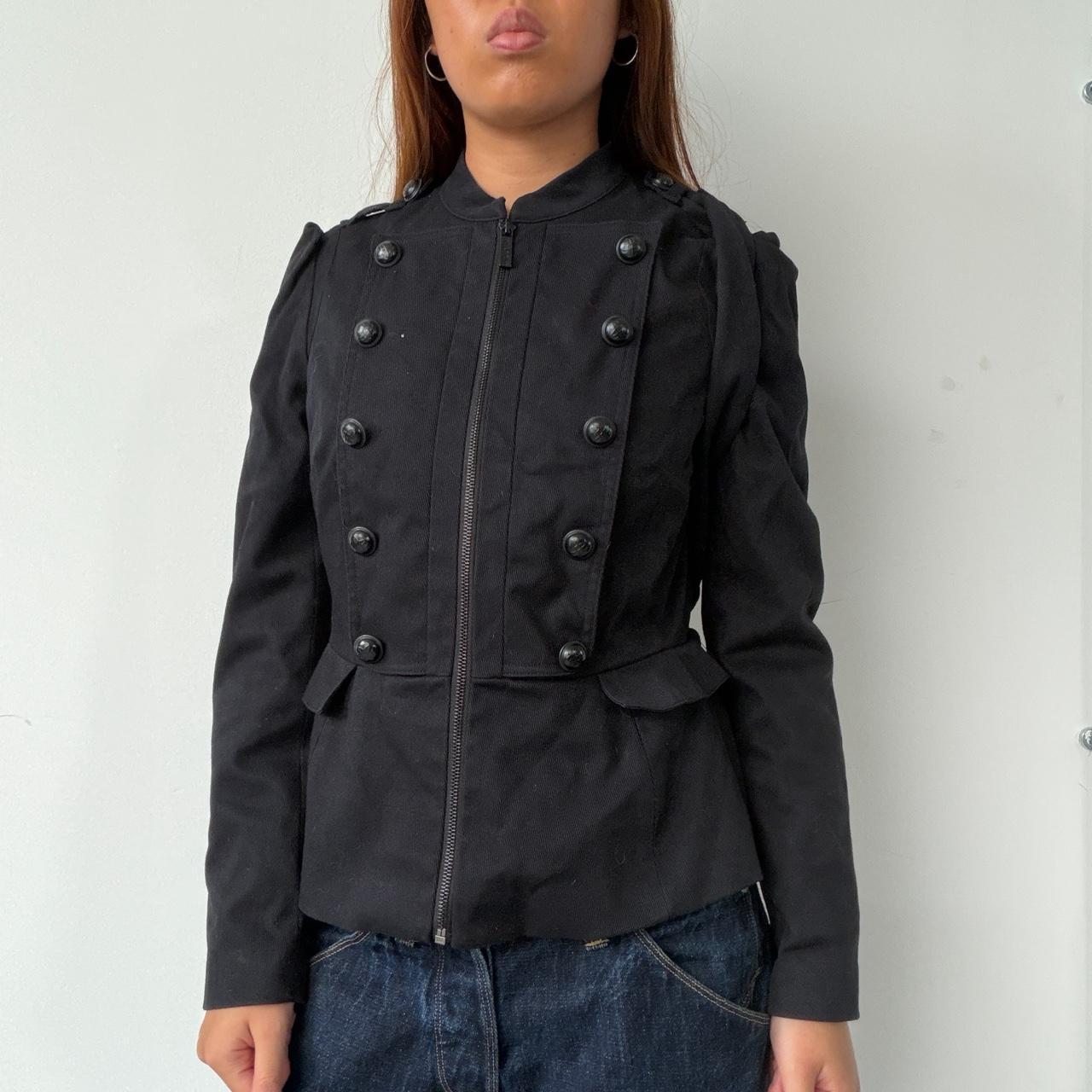 Vintage Black Military Jacket