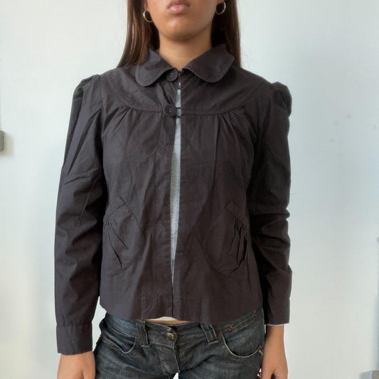 Vintage Dark Grey Peacoat