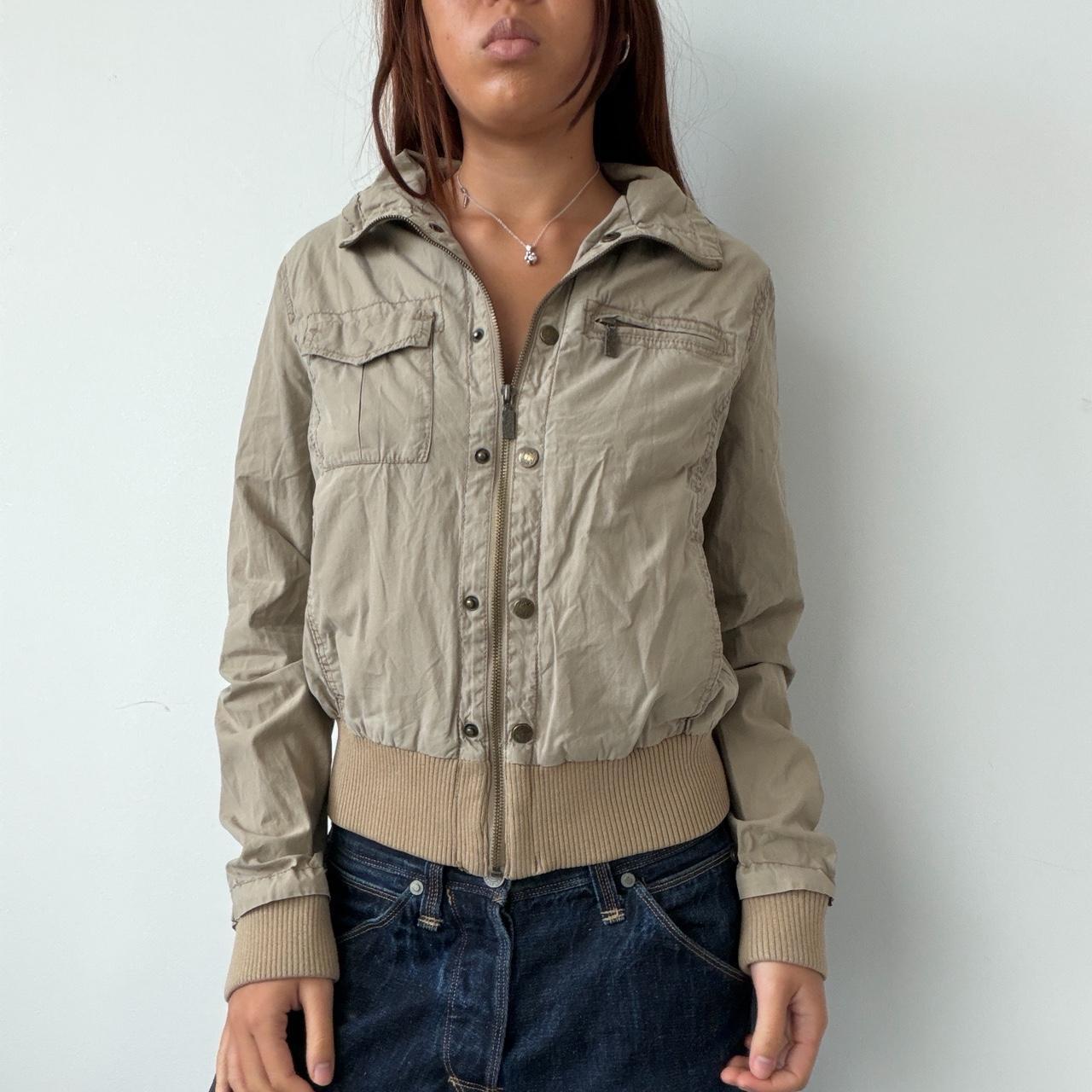 Vintage Beige Utility Jacket