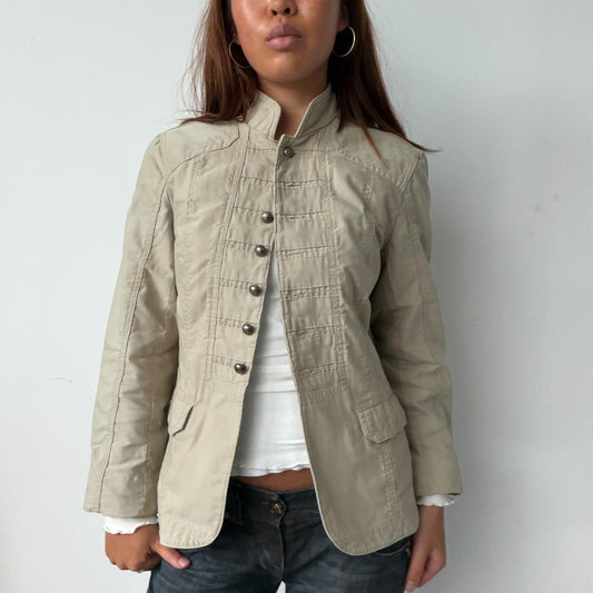 Vintage Beige Military Jacket