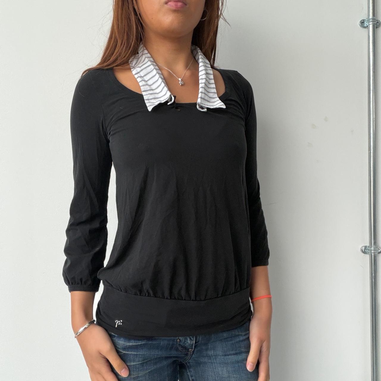 Vintage Cop Copine Collar Top